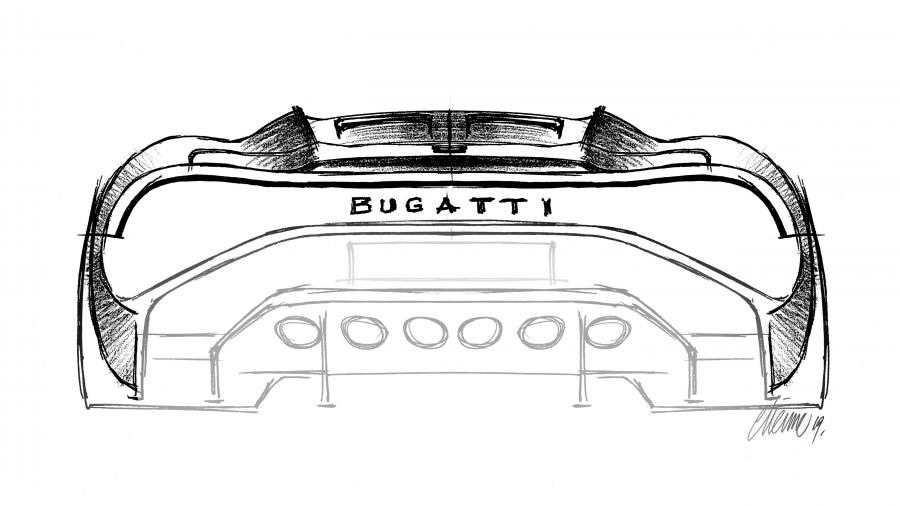 Эскиз Bugatti La Voiture Noire 2019 года  (фото 34 из 38)
